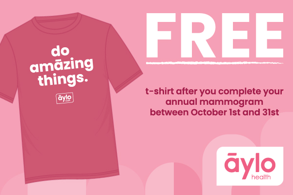 Get a mammogram, receive a free t-shirt
