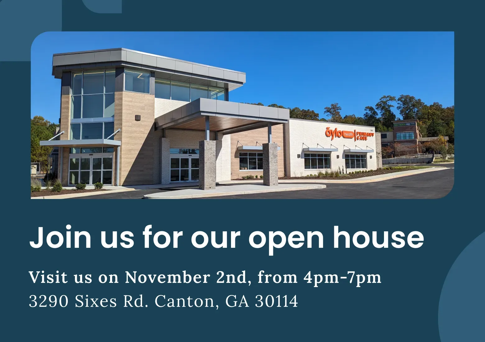 Join Aylo Health's Open House in Canton, GA