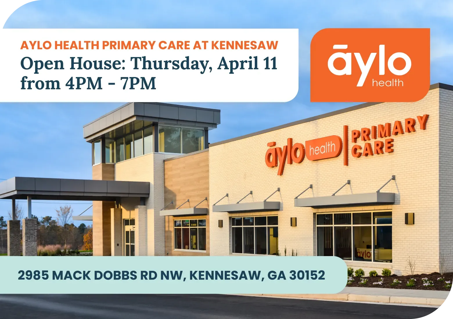 Aylo Health - Primary Care at Kennesaw Opens April 2024