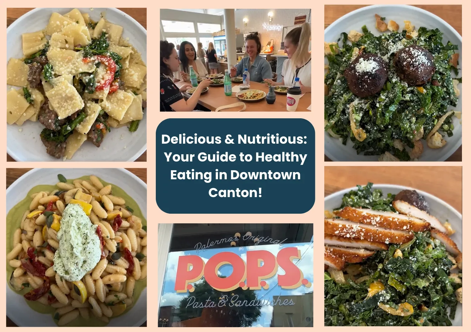 Images of food from the downtown Canton restaurant, POPS