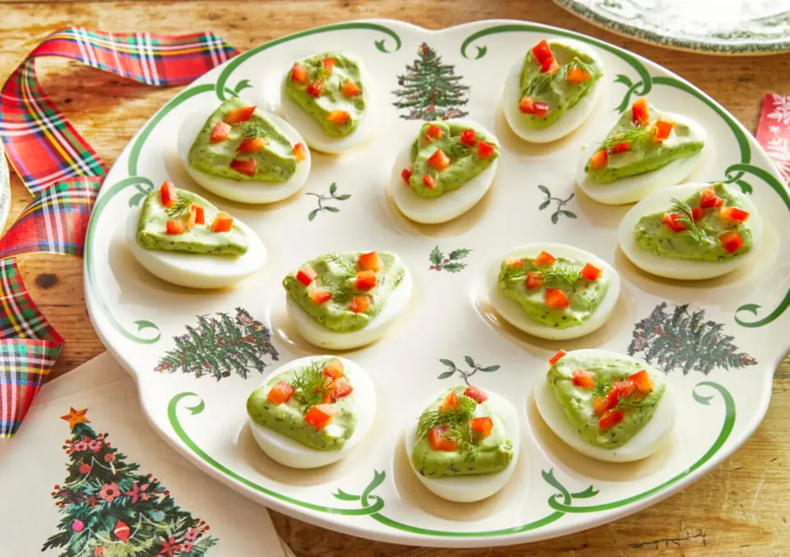 Christmas Deviled Egg Plate