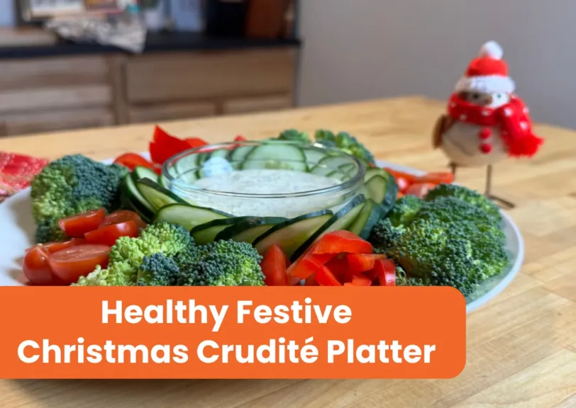 Healthy Festive Christmas Crudité Platter