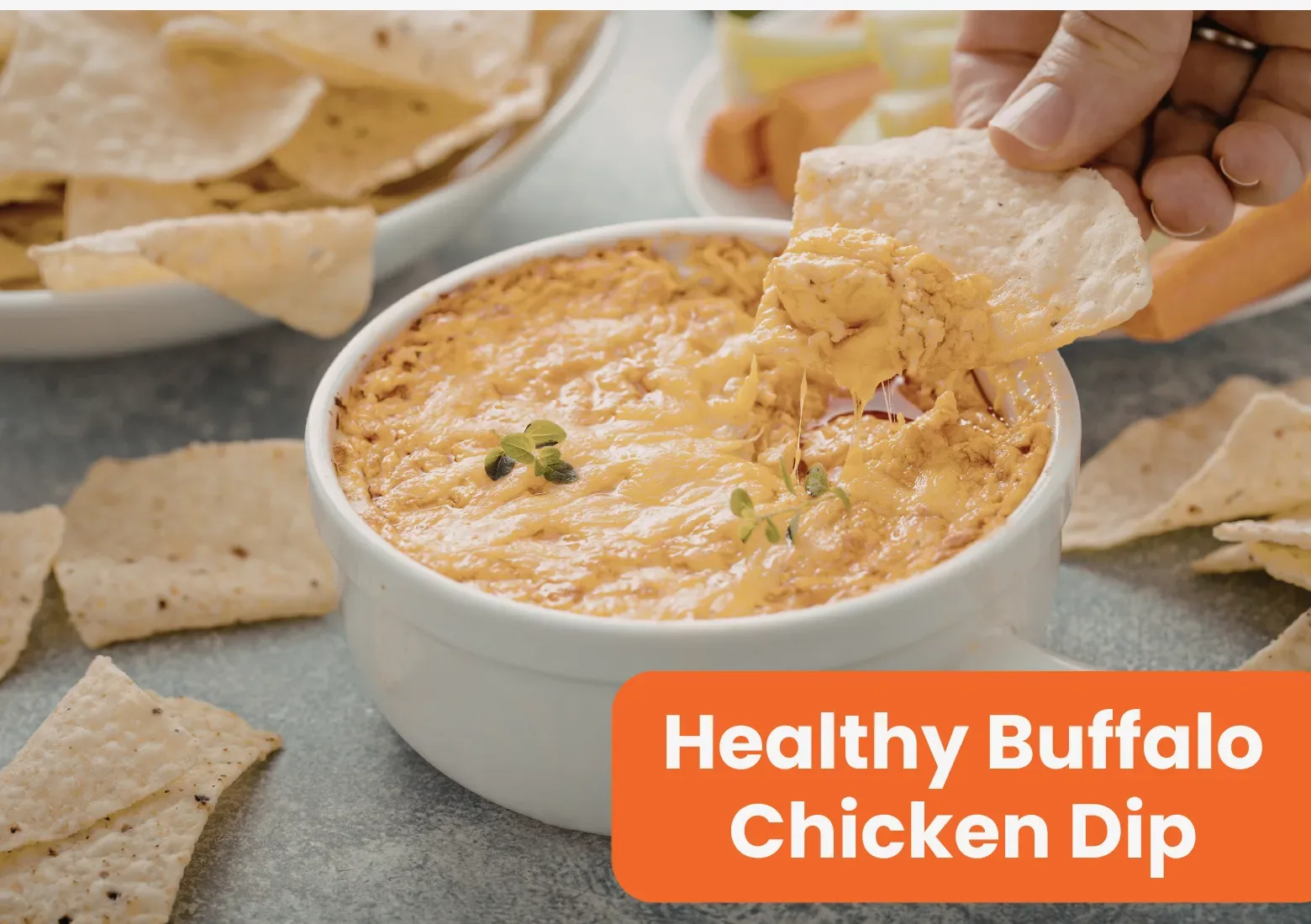 Healthy Buffalo Chicken Dip