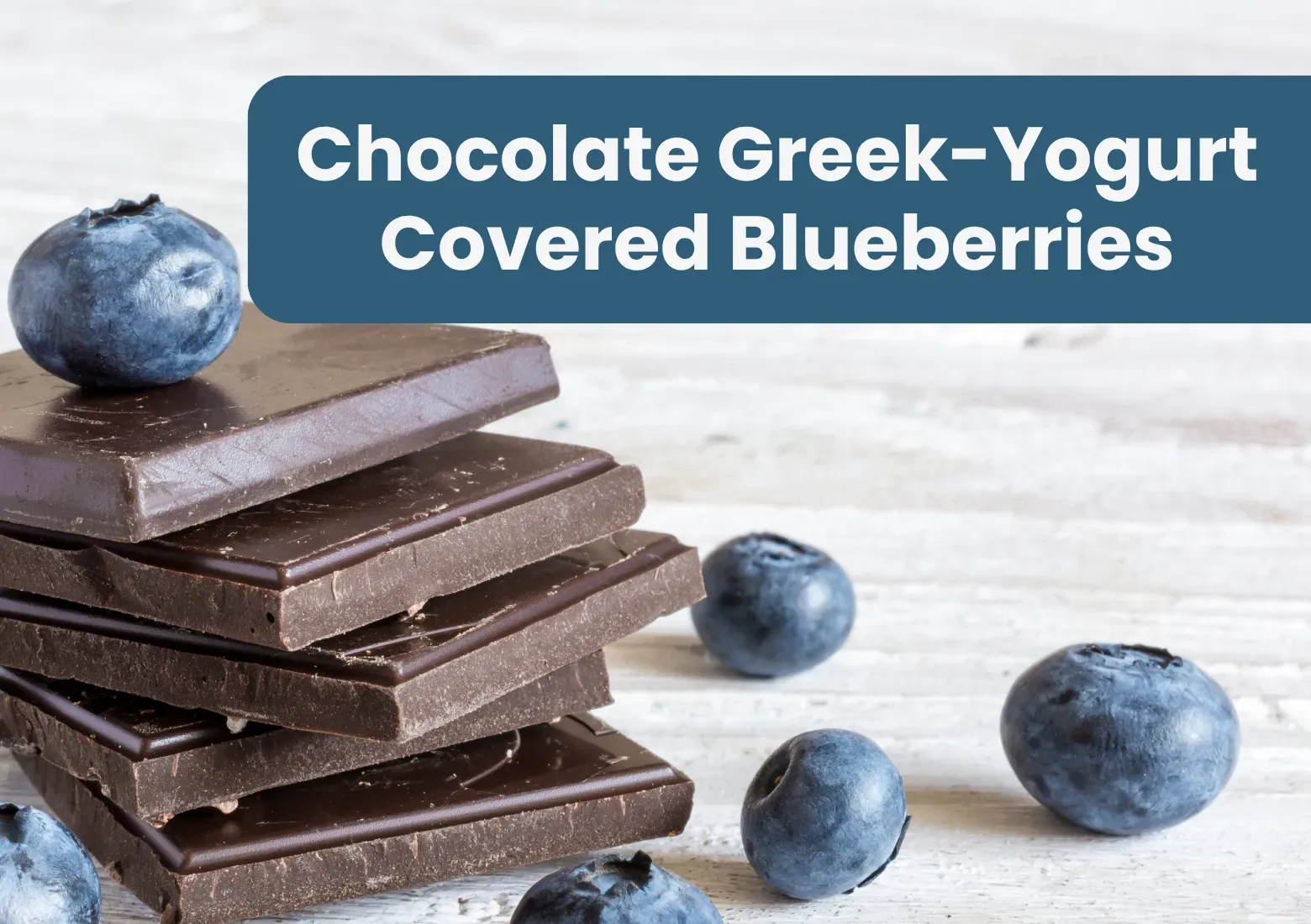 Chocolate Greek-Yogurt Covered Blueberries