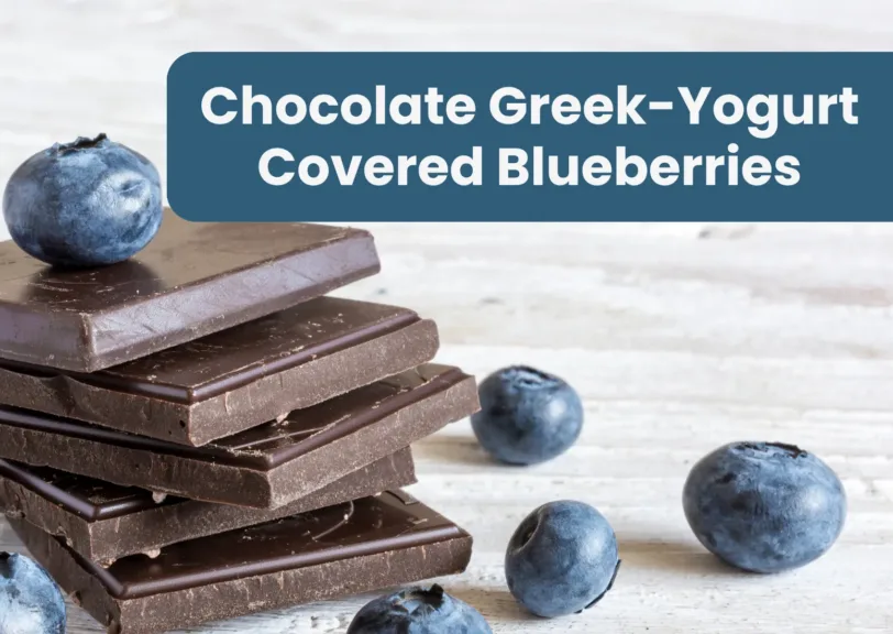 Chocolate Greek-Yogurt Covered Blueberries